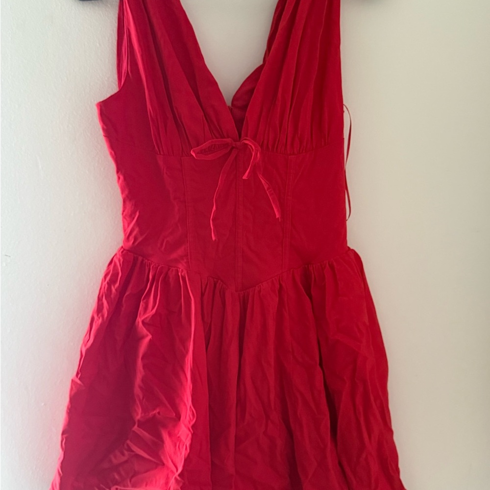 Others Follow Vibrant Red Mini Dress